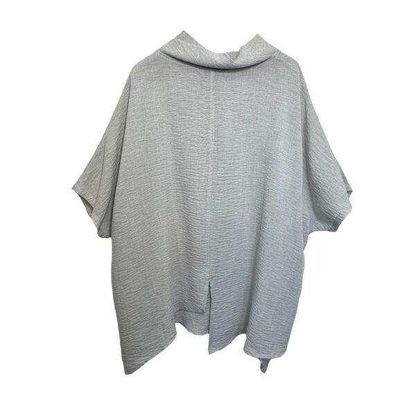 Eleven Stitch Design Asymetrical Lagenlook Oversized Layering Tunic Top OS - Picture 2 of 9